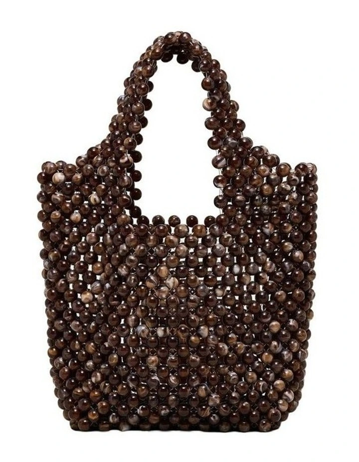 Amelie Beaded Mini Bag Bags Non Leather in Chocolate image 5