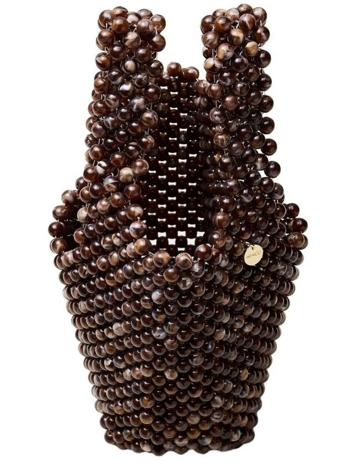 Amelie Beaded Mini Bag Bags Non Leather in Chocolate image 7