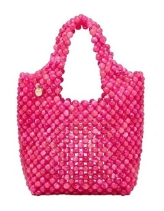 Amelie Beaded Mini Bag Bags Non Leather in Fuchsia