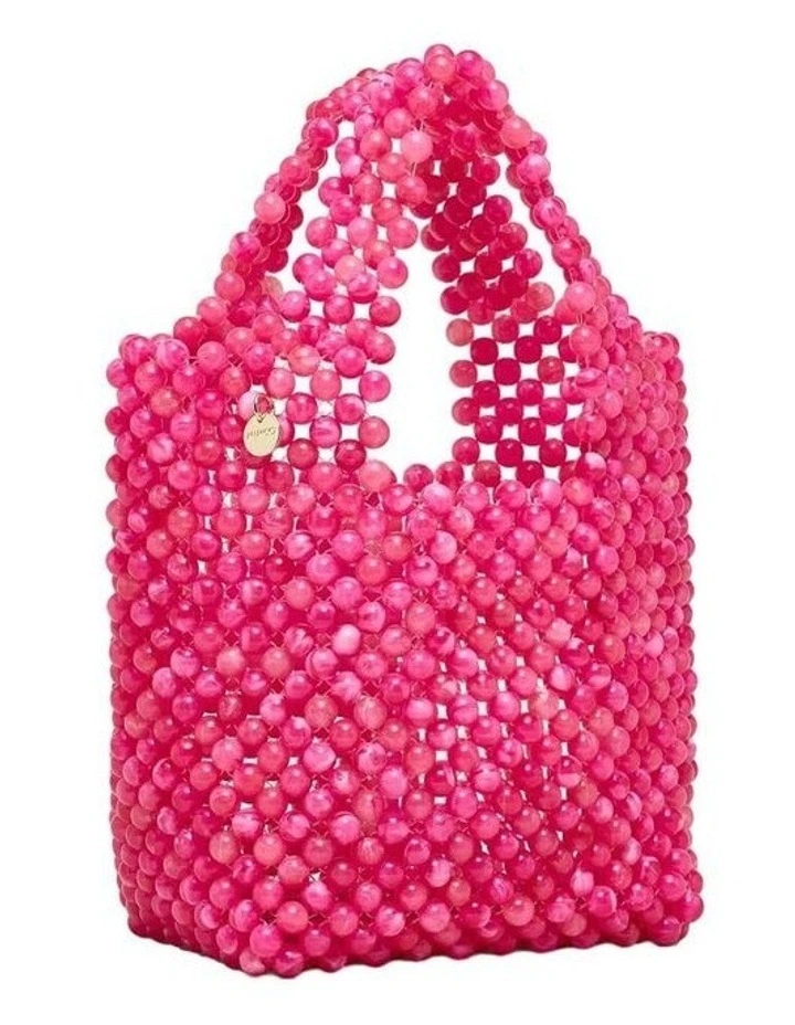Amelie Beaded Mini Bag Bags Non Leather in Fuchsia image 2