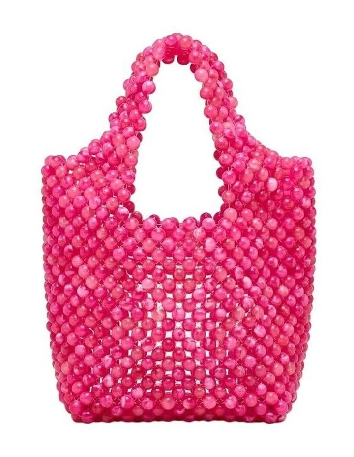 Amelie Beaded Mini Bag Bags Non Leather in Fuchsia image 3