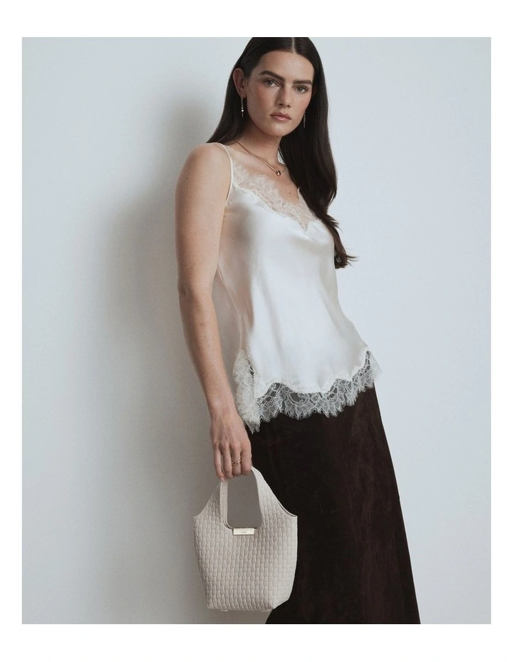 Amelie Mini Grab Crossbody Bag Bags Non Leather in Off White image 3