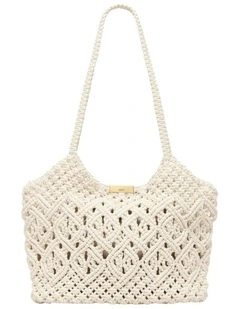 Delta Macrame Tote Bag Bags Non Leather in Natural