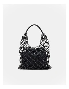 Lumi Beaded Bag Bags Non Leather in Black
