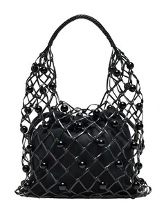 Lumi Beaded Bag Bags Non Leather in Black