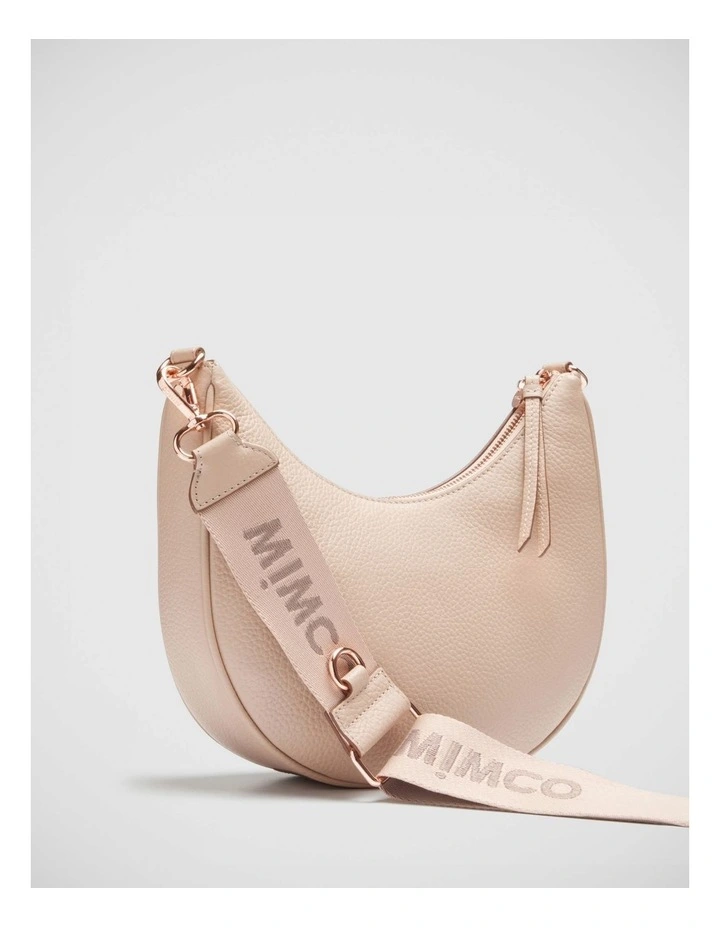 Classico Crescent Crossbody Bag in Almond image 5