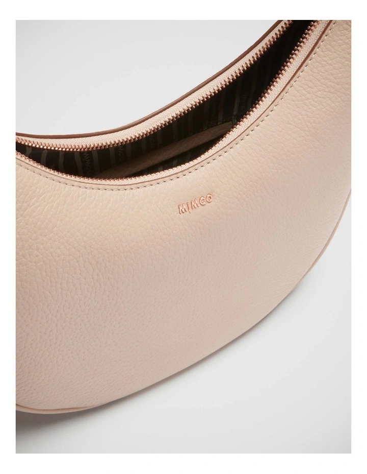 Classico Crescent Crossbody Bag in Almond image 7
