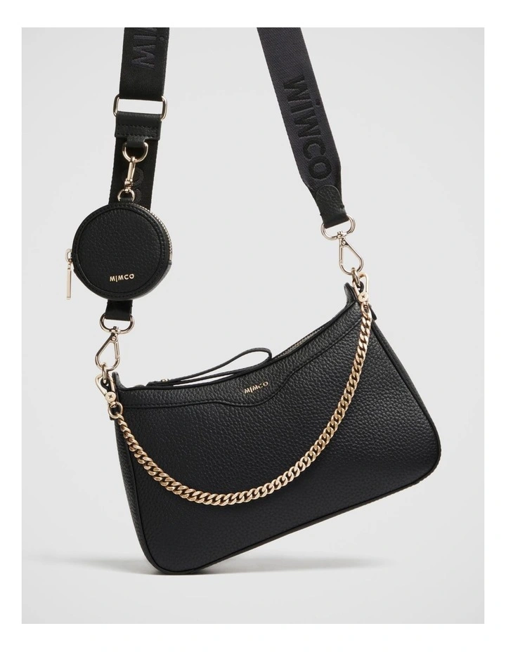 Jett Crossbody Bag in Black Light Gold image 1