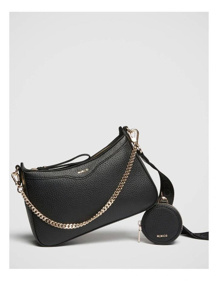 Jett Crossbody Bag in Black Light Gold image 3
