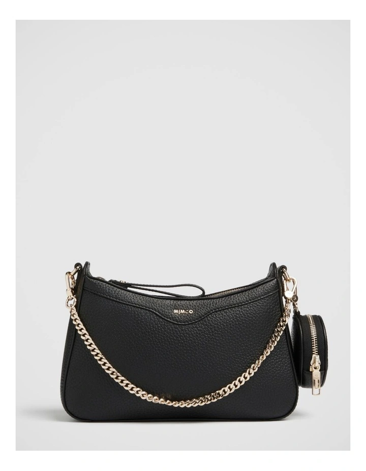 Jett Crossbody Bag in Black Light Gold image 5