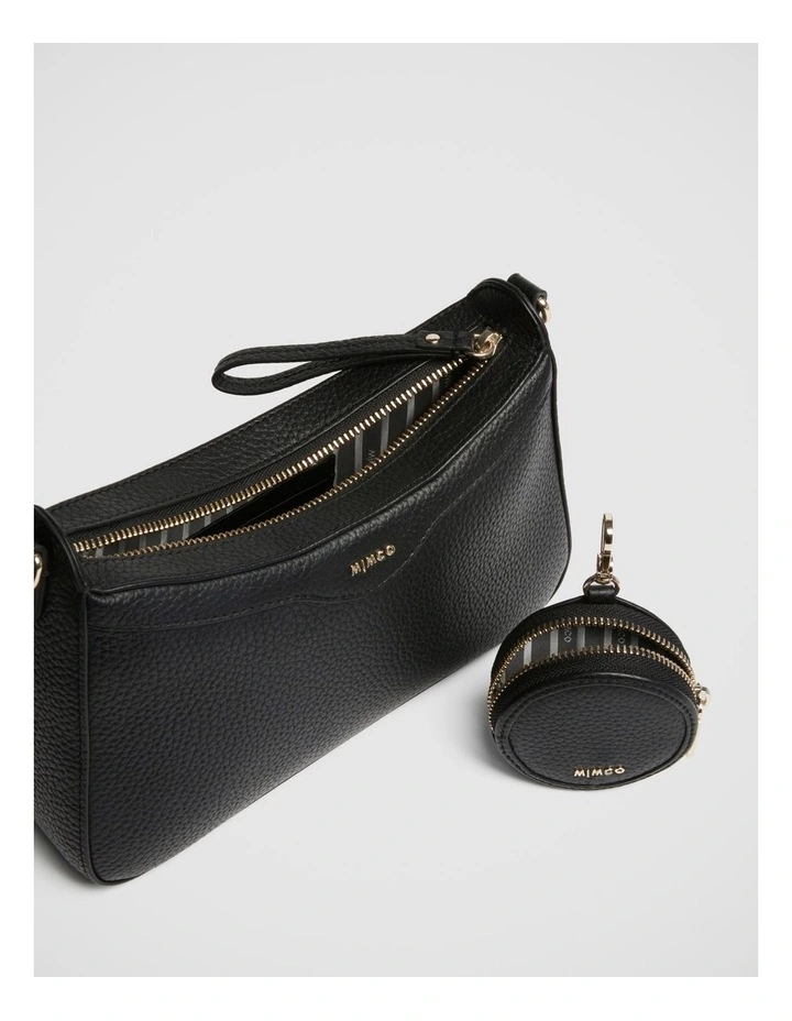 Jett Crossbody Bag in Black Light Gold image 7