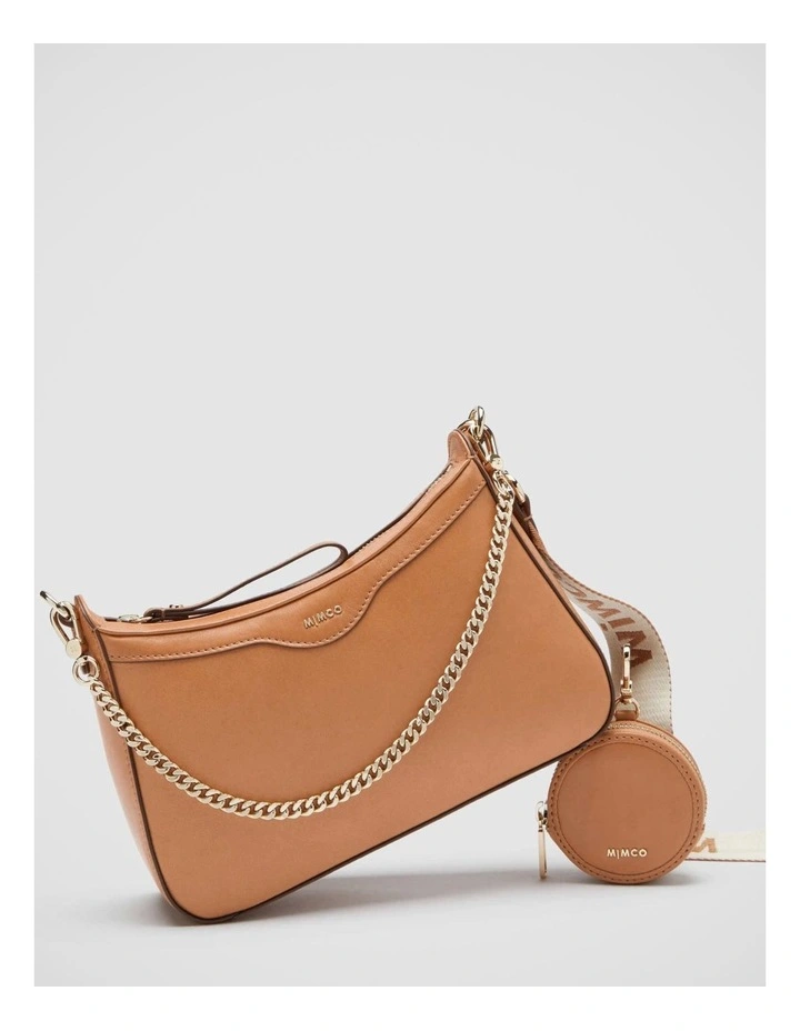 Jett Crossbody Bag in Caramel image 3