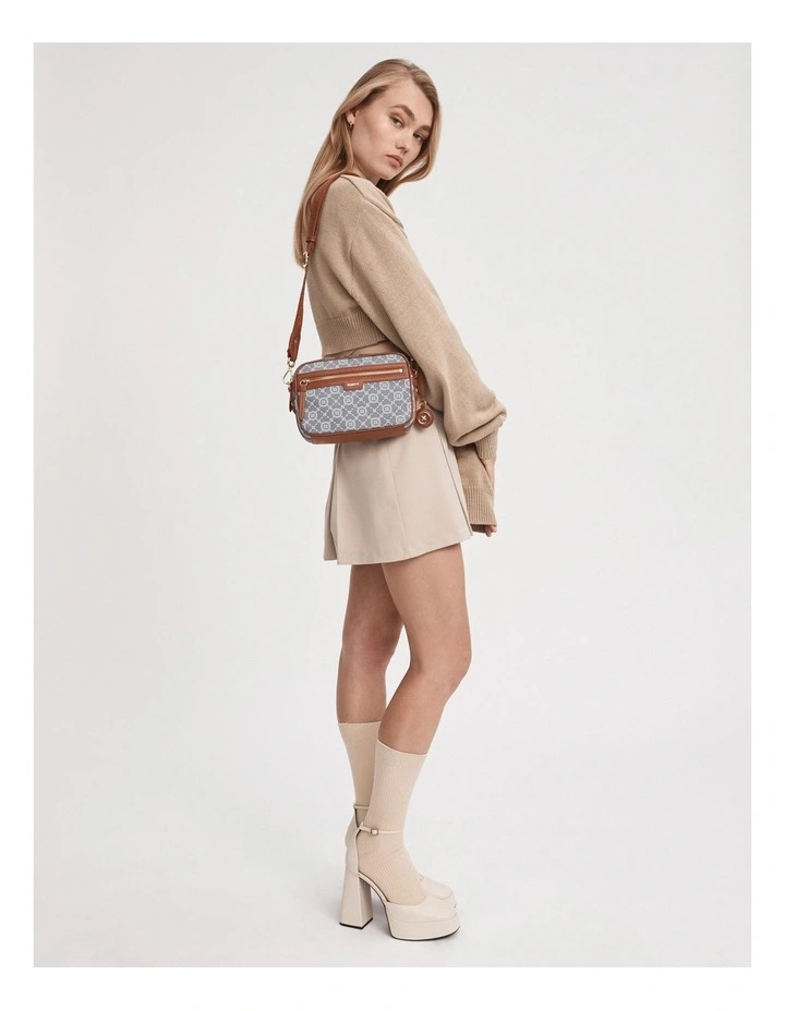 Mim-gram Crossbody Bag in Denim image 4