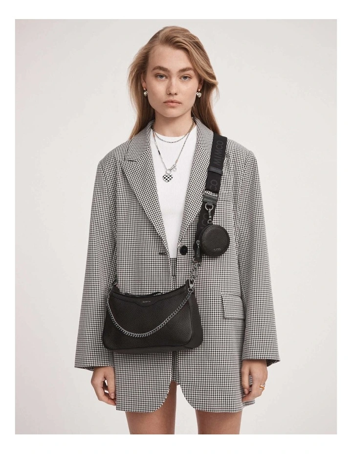 Jett Crossbody Bag in Black Gunmetal image 2