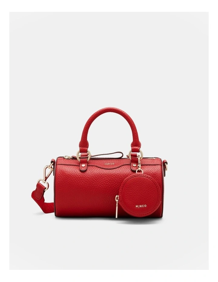 Jett Cylinder Crossbody Bag in Rich Red image 1