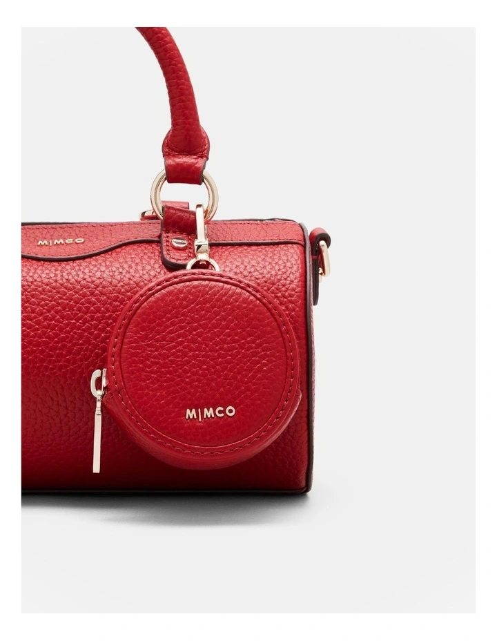 Jett Cylinder Crossbody Bag in Rich Red image 6
