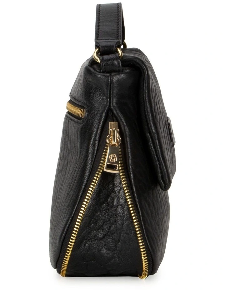 Mr Caiman Mini Crossbody Bag in Black image 3