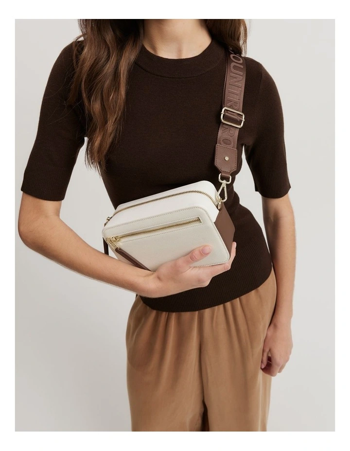 Branded Camera Bag in Lemon image 4