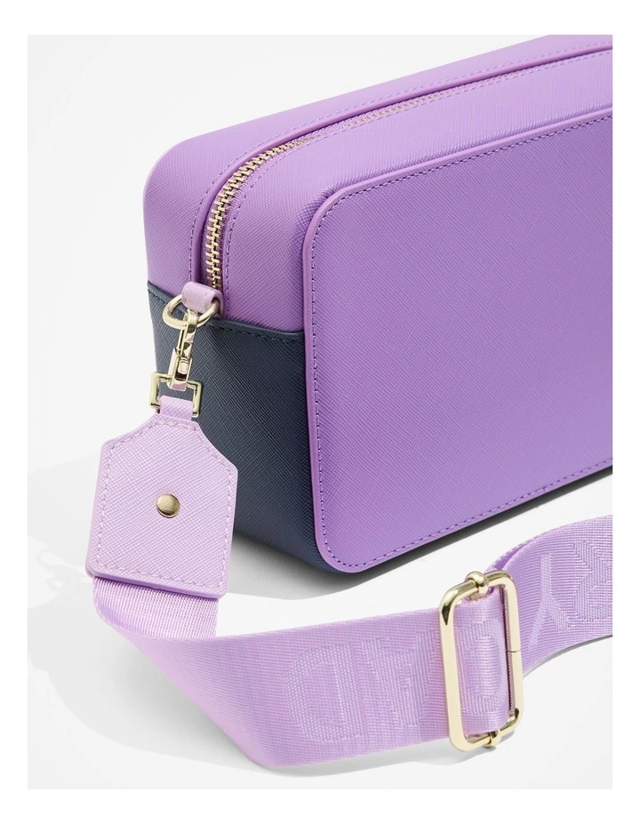 Branded Camera Bag in Amethyst image 3