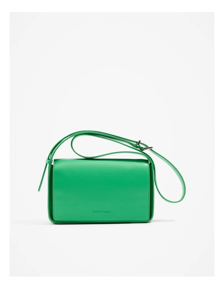Flap Shoulder Bag in Jewel Green image 1
