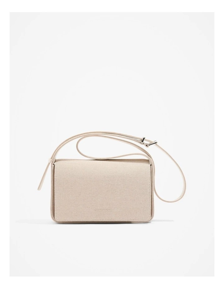 Flap Shoulder Bag in Oyster image 1