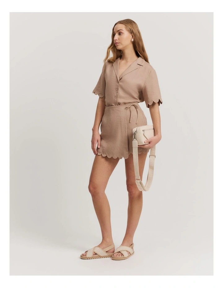 Linen Camera Bag in Natural image 2