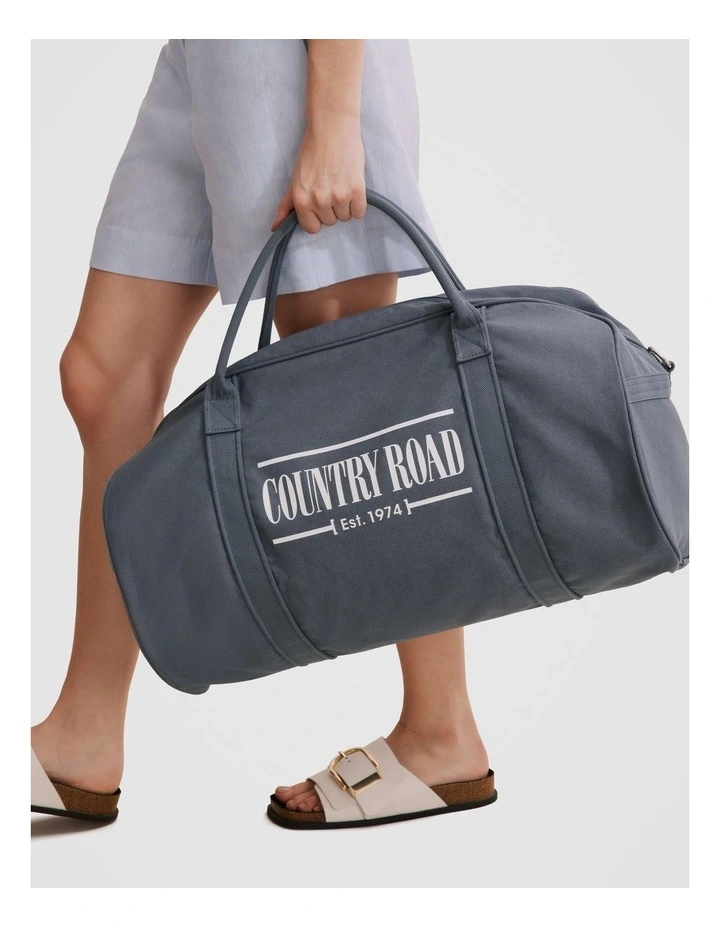 Australian Cotton Heritage Zip Canvas Tote in Chambray image 2