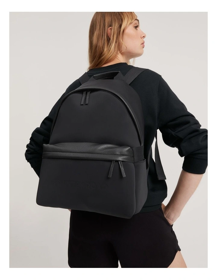 Neoprene Backpack in Black image 2