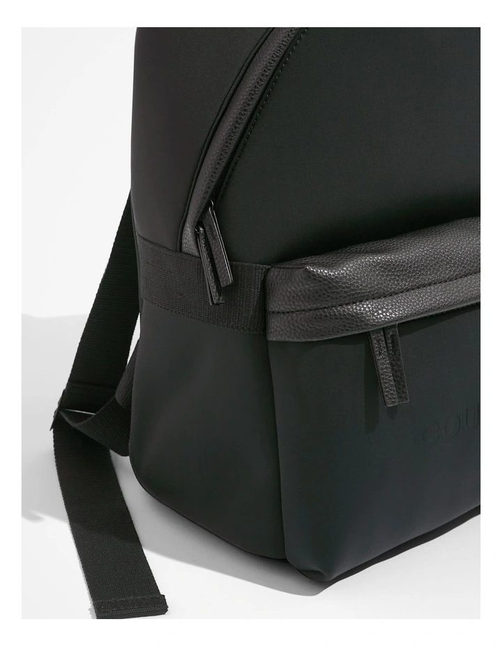 Neoprene Backpack in Black image 3