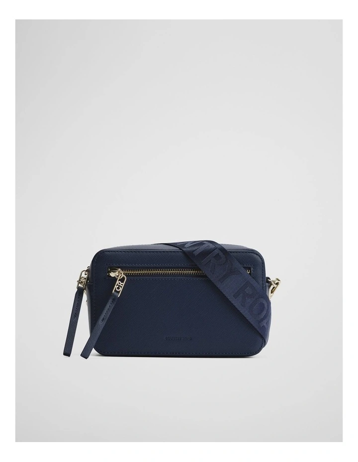 Branded Camera Bag in Navy image 1