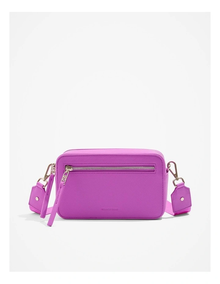 Branded Camera Bag in Fluor Vivid Purple image 1