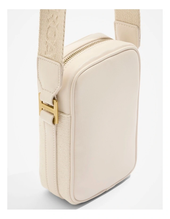 Webbing Zip Mini Crossbody Bag in Natural image 3
