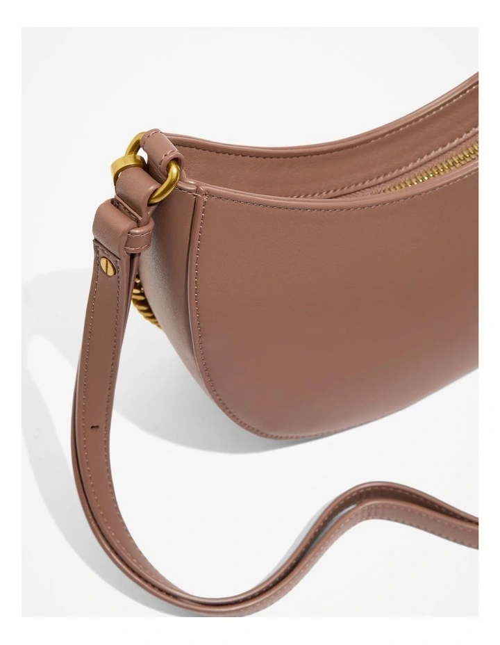 Chain Shoulder Bag in Biscuit image 3