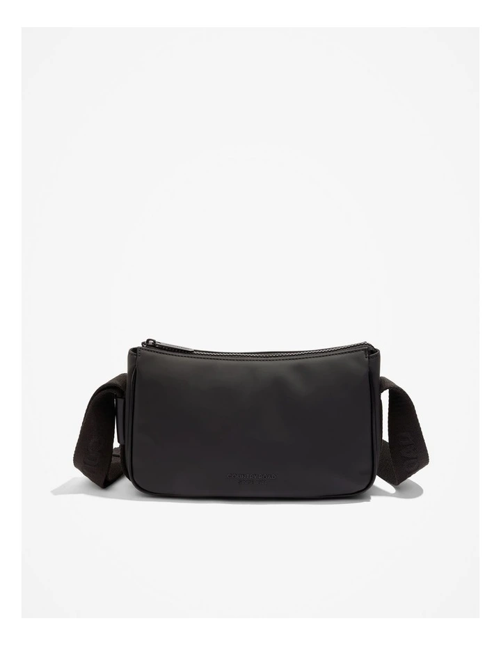 Coated Crossbody in Black image 1