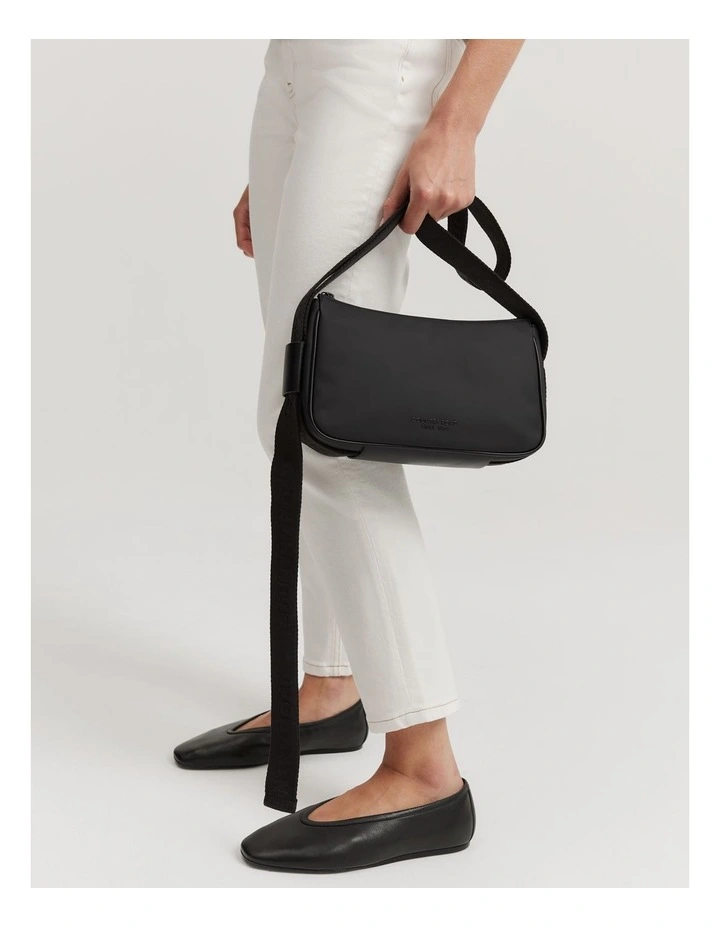 Coated Crossbody in Black image 2