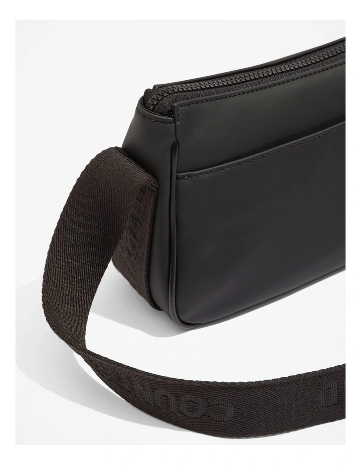 Coated Crossbody in Black image 3