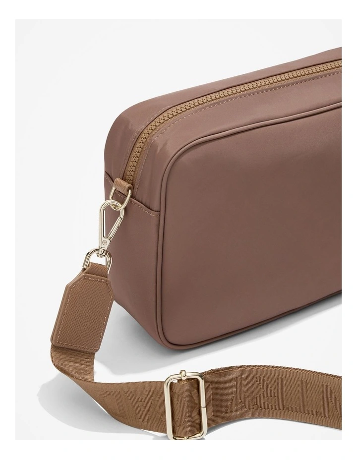 Recycled Polyester Soft Crossbody Bag in Biscuit image 3