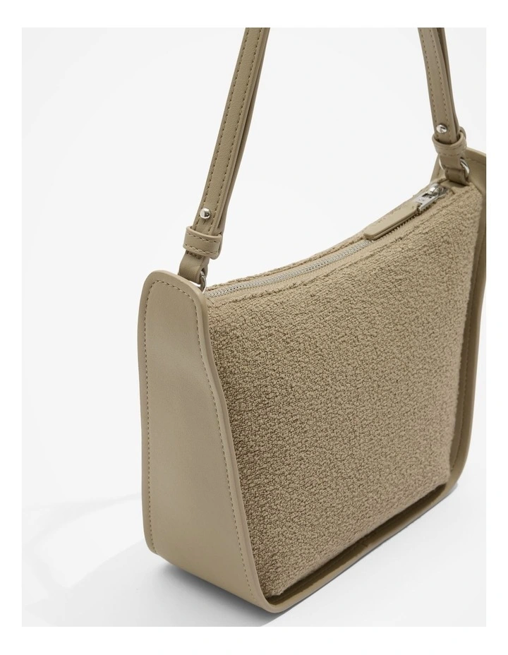 Soft Zip Sling Bag in Fawn image 3