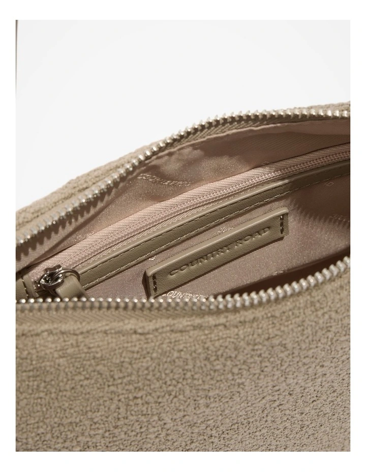 Soft Zip Sling Bag in Fawn image 4