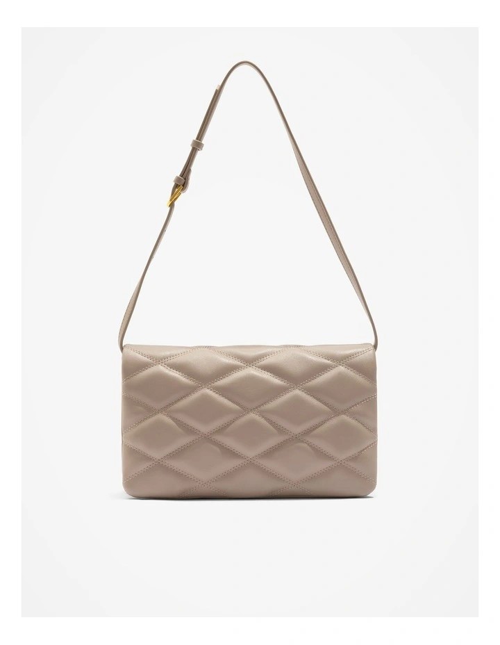 Double Pouch Quilted Bag in Fawn image 1