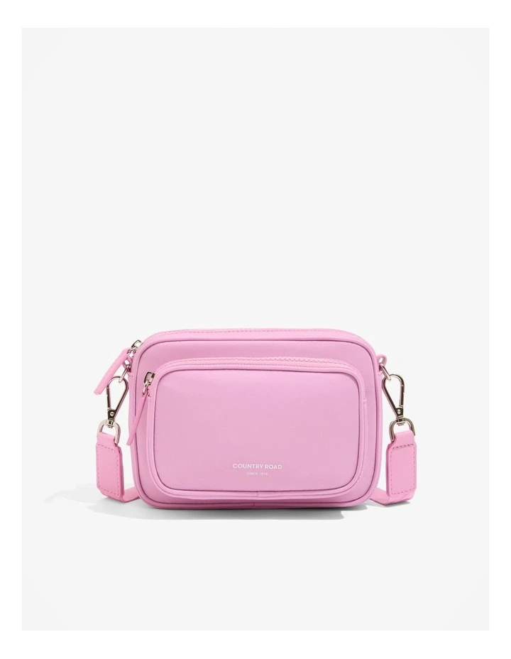 Recycled Polyester Mini Soft Crossbody Bag in Rosetta image 1