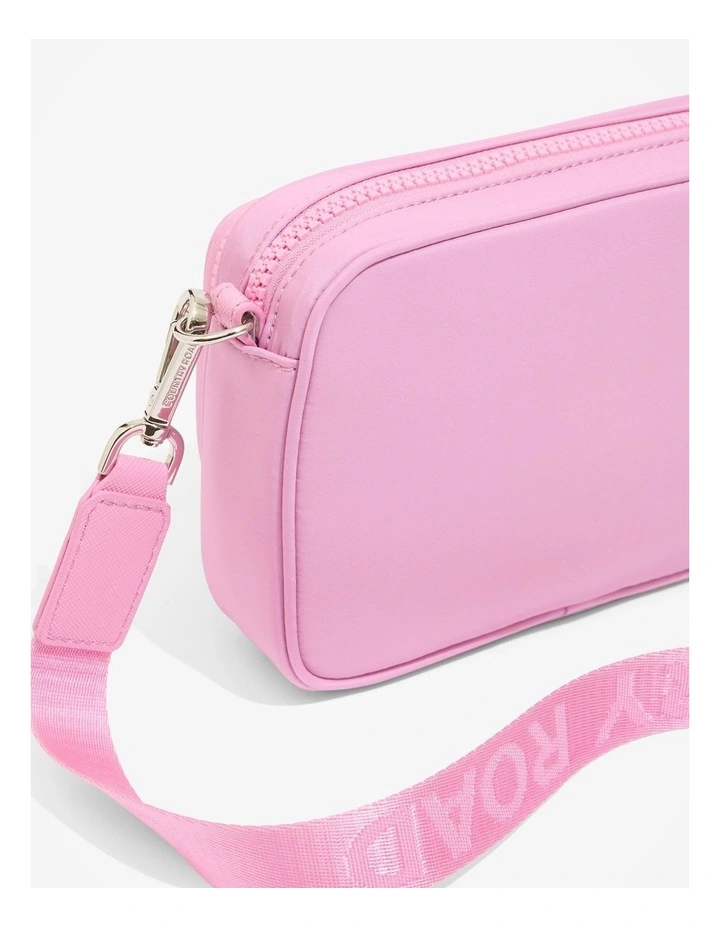 Recycled Polyester Mini Soft Crossbody Bag in Rosetta image 3