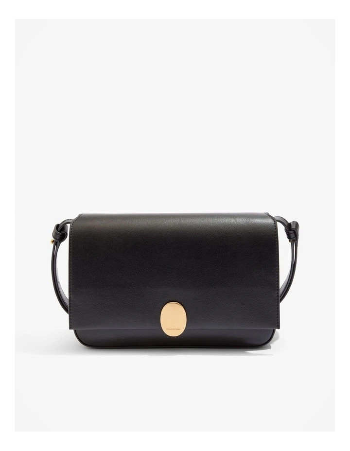 Foldover Pouch Bag in Black image 1