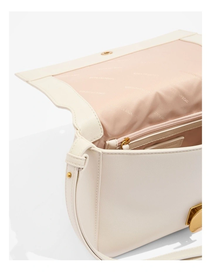 Foldover Pouch Bag in Oat Milk image 4