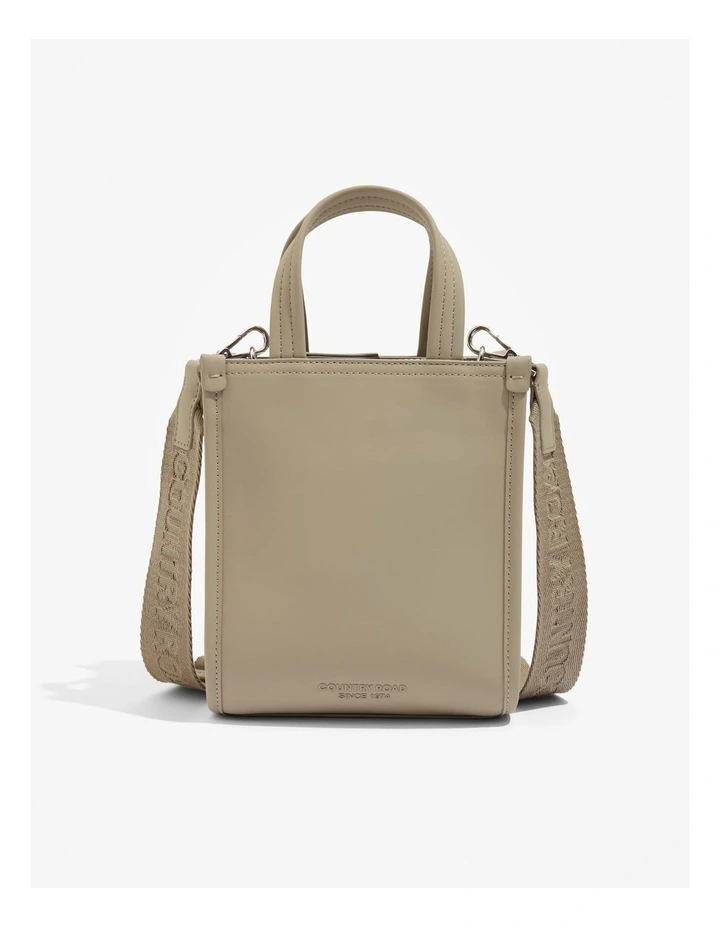 Coated Mini Shopper in Sicilian Olive image 1