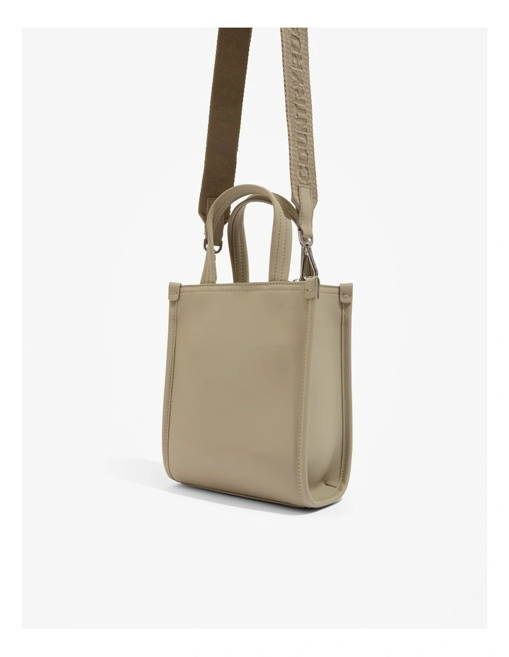 Coated Mini Shopper in Sicilian Olive image 4