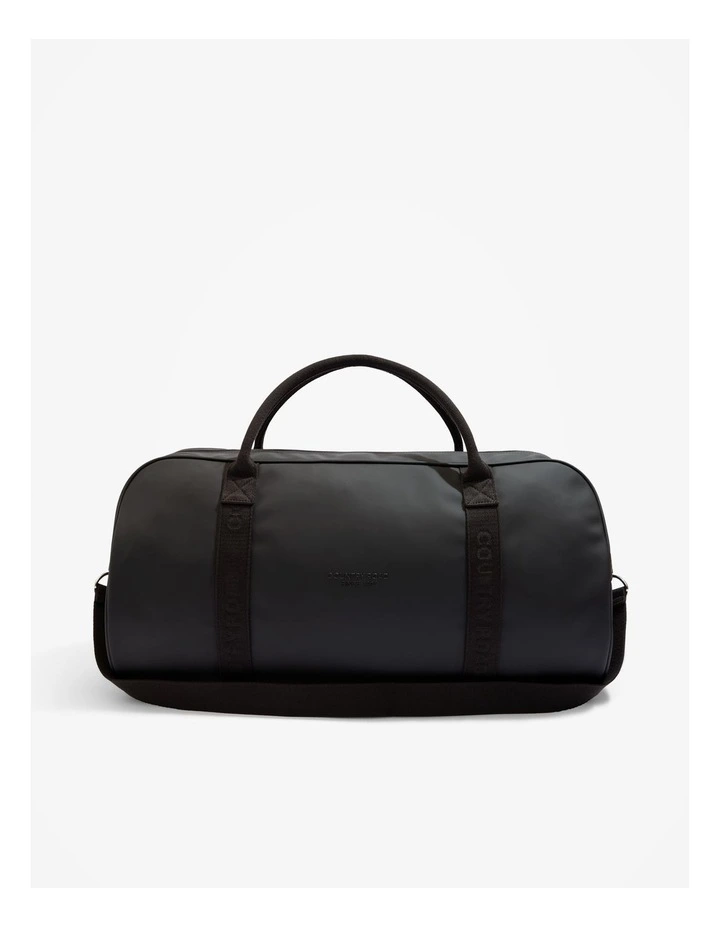 Coated Logo Tote in Black image 1