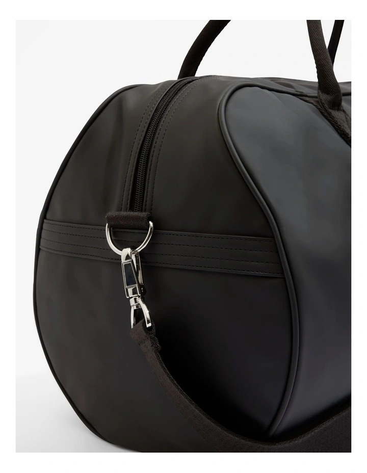 Coated Logo Tote in Black image 2