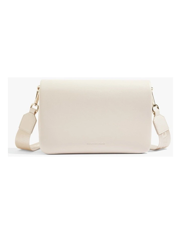 Flap Detail Crossover Bag in Antique White image 1