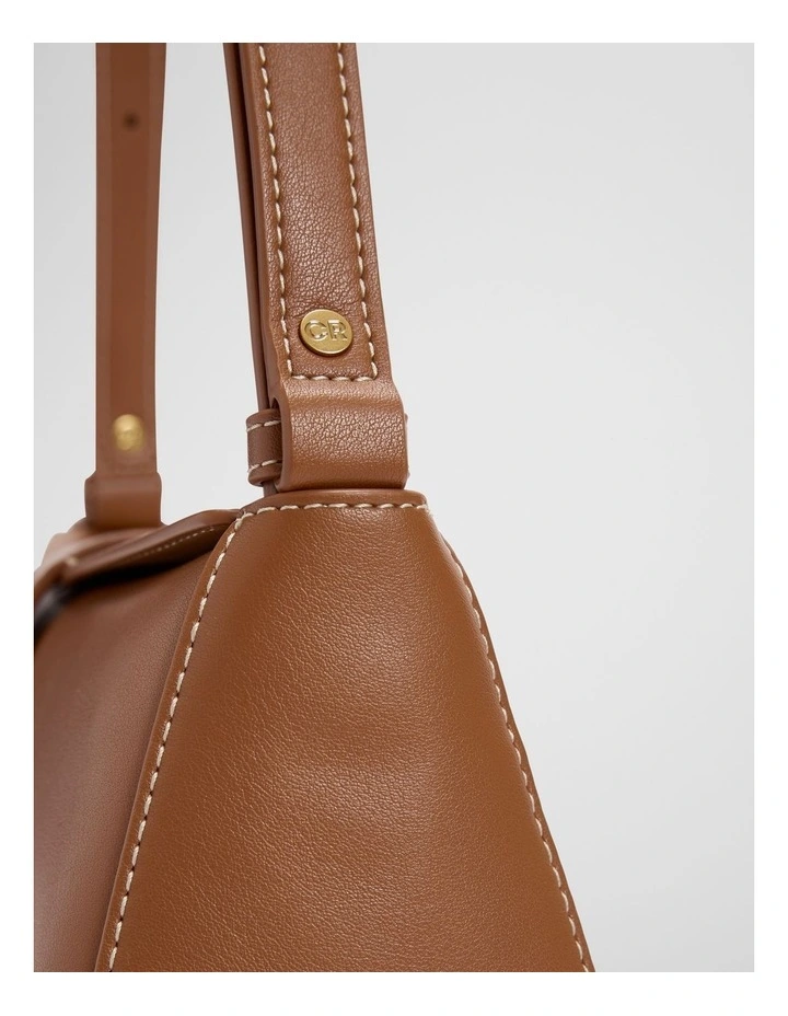 CC 25S Hobo Bag 18.5cm Cream Calfskin Gold Hardware